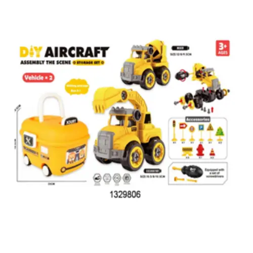 [1329806] DIY CONSTRUCTION TRUCK  ASSEMBLE THE SCENE 