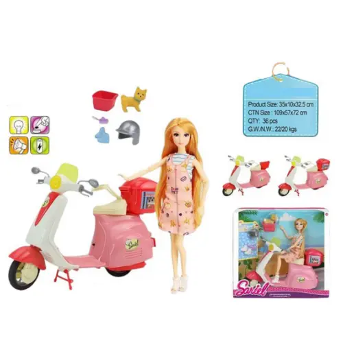 [832-46-B150780] 11.5 INCH DOLL W/ACCESORIES