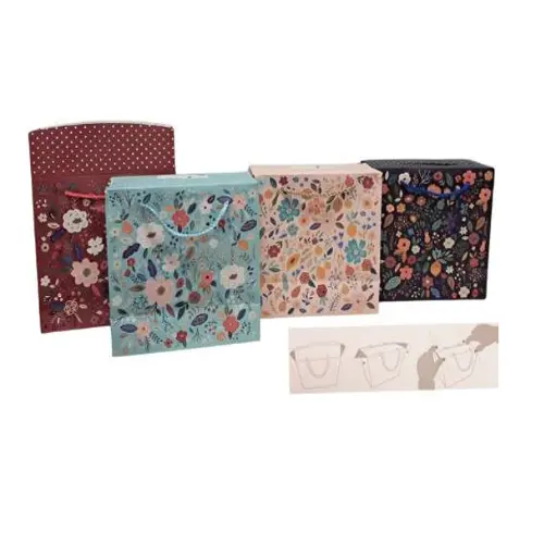 [32972] MED CLOSED TOP GIFT BAG 12PCS