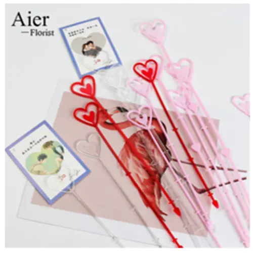 [32790] 75 PCS PLASTIC HEART CARD  HOLDER