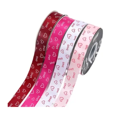 [32734] "LOVE" SATIN RIBBON (2.5CM*33Y)
