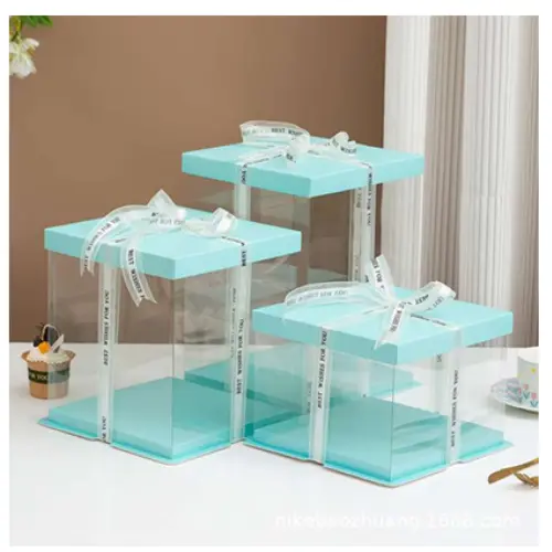 [33029] 16" CAKE BOXES-BLUE (17*17*15")