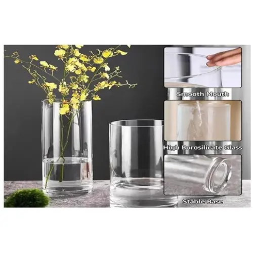 [33118] MEDIUM CYLINDER LIKE VASE- CASE QUANTITY: 12 SIZE: 6*6" 