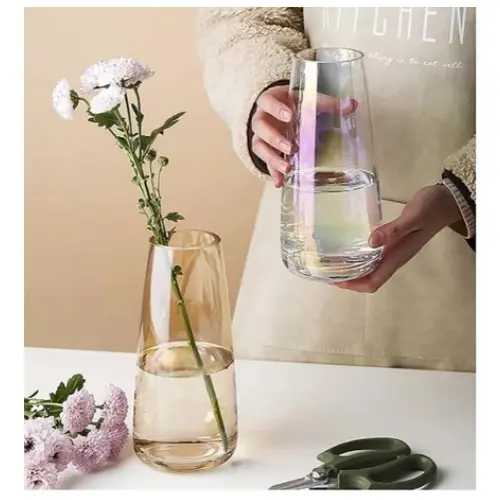 [33126] NARROW CYLINDER HEAD VASE- CASE QUANTITY: 24 SIZE: 5*8" 