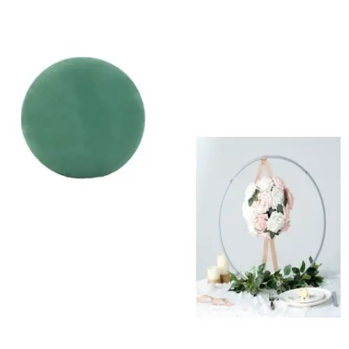 [33157] 2PCS ROUND BALL FLORAL  FOAM  CASE QUANTITY: 16 SIZE: 8"