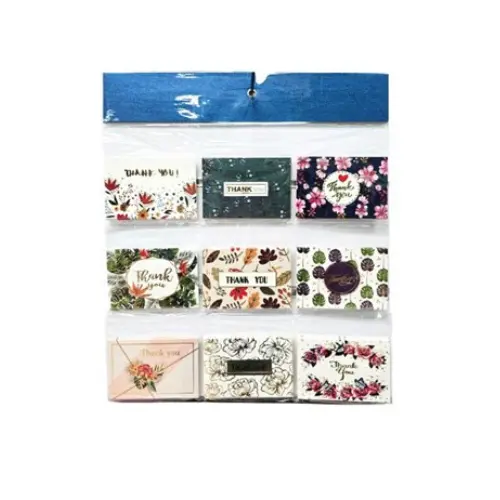 [33161] 54PCS THANK YOU CARDS CASE QUANTITY: 100 SIZE: 4.8*3"
