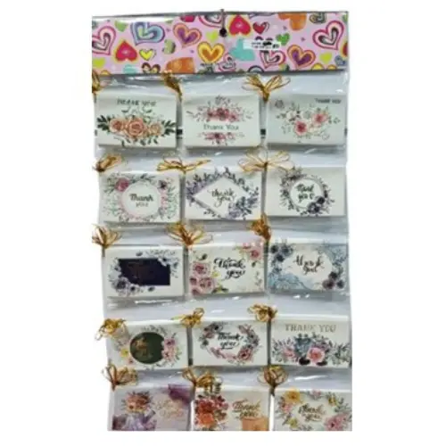 [33169] 54PCS THANK YOU CARDS CASE QUANTITY: 100 SIZE: 4.7*3.3"