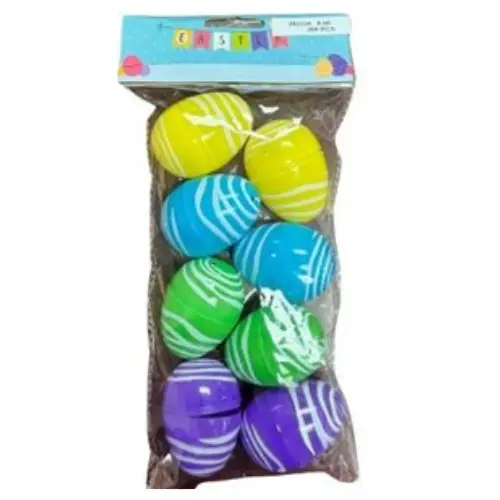 [293330] 8PCS SURPRISE EASTER EGGS-CASE QUANTITY: 200 SIZE: 2*1.5"