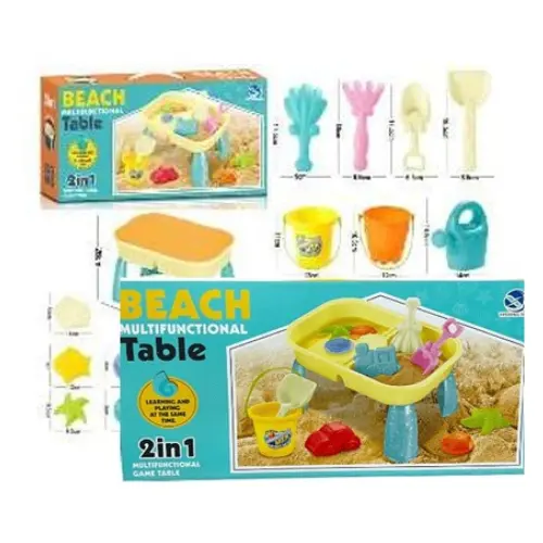 [609D] 17 PCS BEACH SET  INCLUDES TABLE -  MULTIFUNCTION CASE QUANTITY: 6 SIZE: 20.5*4.5*11.5"