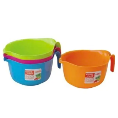 [138536] SALAD BOWL COLORS: BLUE & WHITE-SIZE: 3.4L