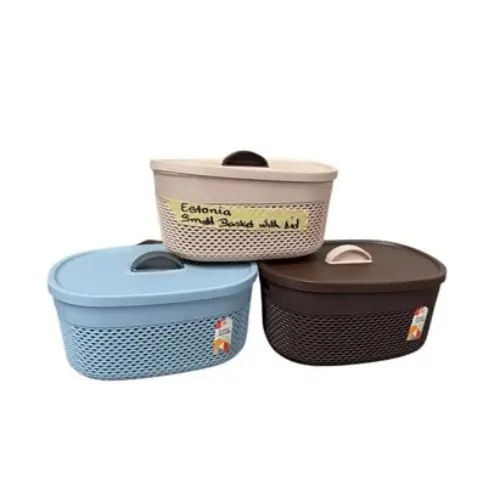 [SWEL119] SMALL FRUIT BASKET ESTONIA WITH LID