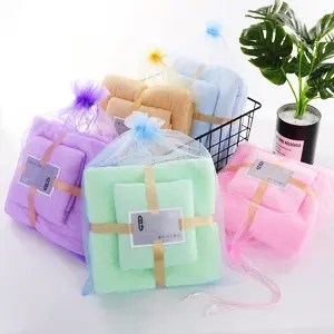 [FAZE0073] 2PCS VELVET HAND TOWEL BROWN, BLUE, GREEN, LILAC, PINK 