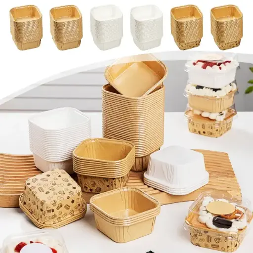 [FAZE0114] 50PCS MINI DESSERT  CONTAINERS W COVER