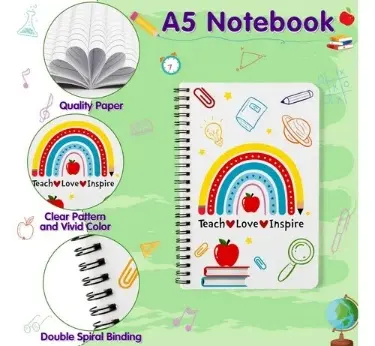 [FAZE0123] 2PCS TEACHER'S SPIRAL NOTEBOOKS