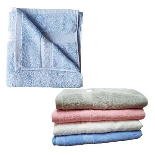 [33270] 55" BATH TOWEL - COLOR: PINK, BLUE, GREY,  WHITE 