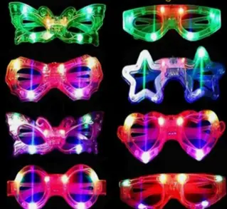 [FAZE0275] LED LIGHT-UP PARTY GLASSES  ASSR COLORS